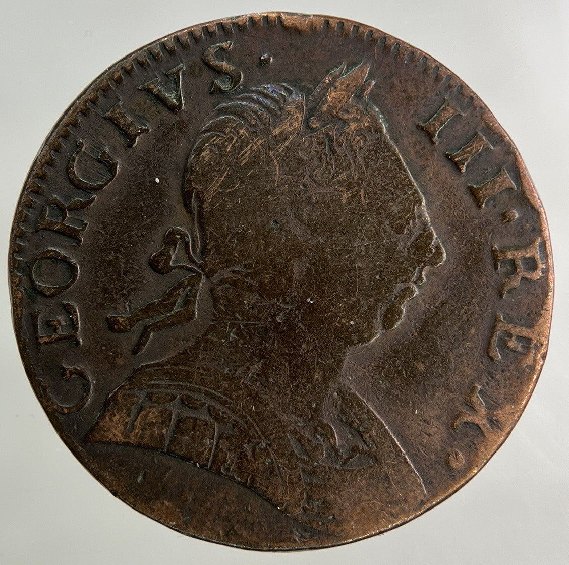 1775 George III 3rd Half - Penny Coin | Fine Collectable Grade