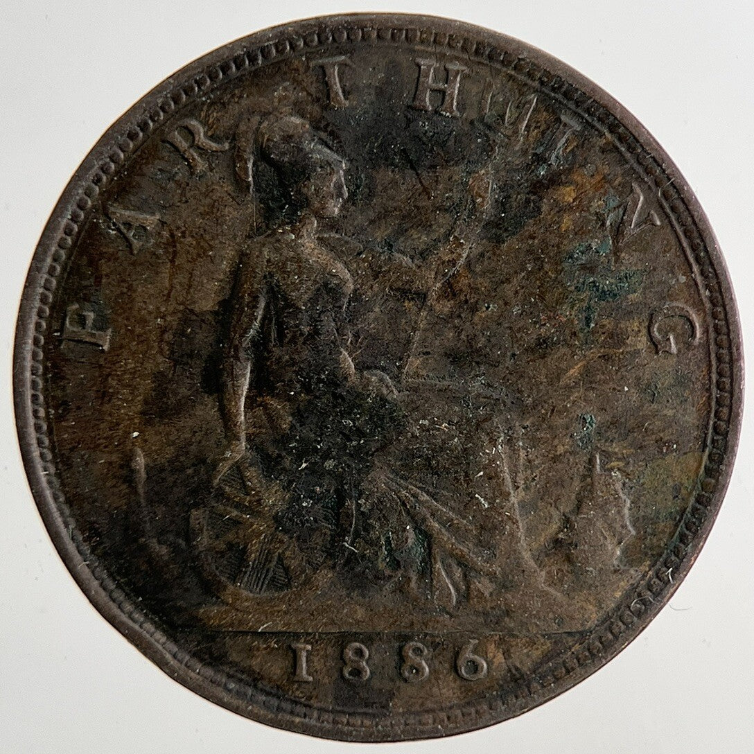 1886 Victoria Farthing Coin | Fine Collectable Grade | a6797
