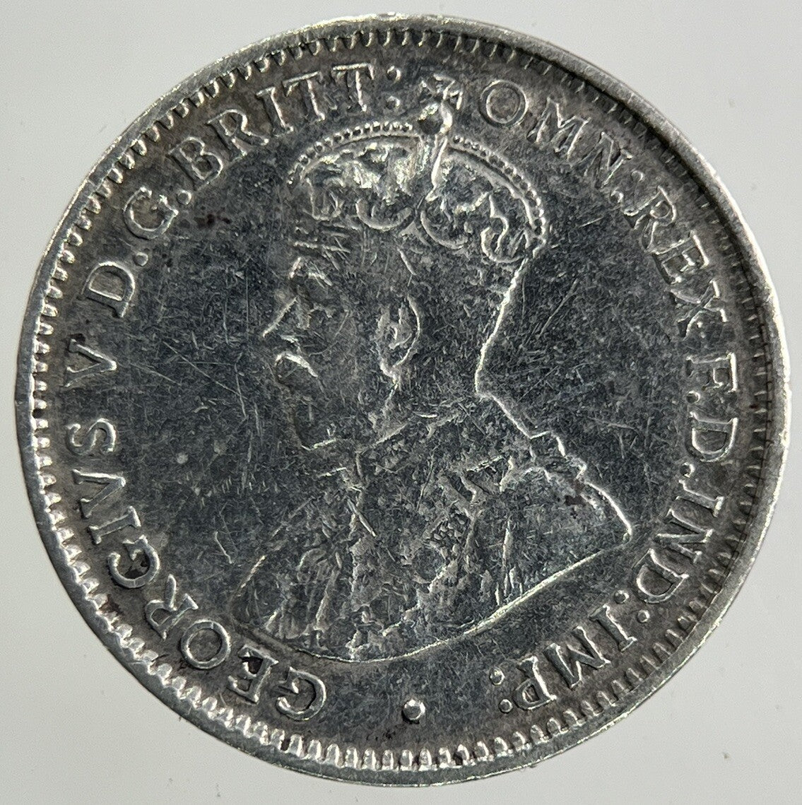 1921 - M Australia Threepence Silver Coin | Very High Grade