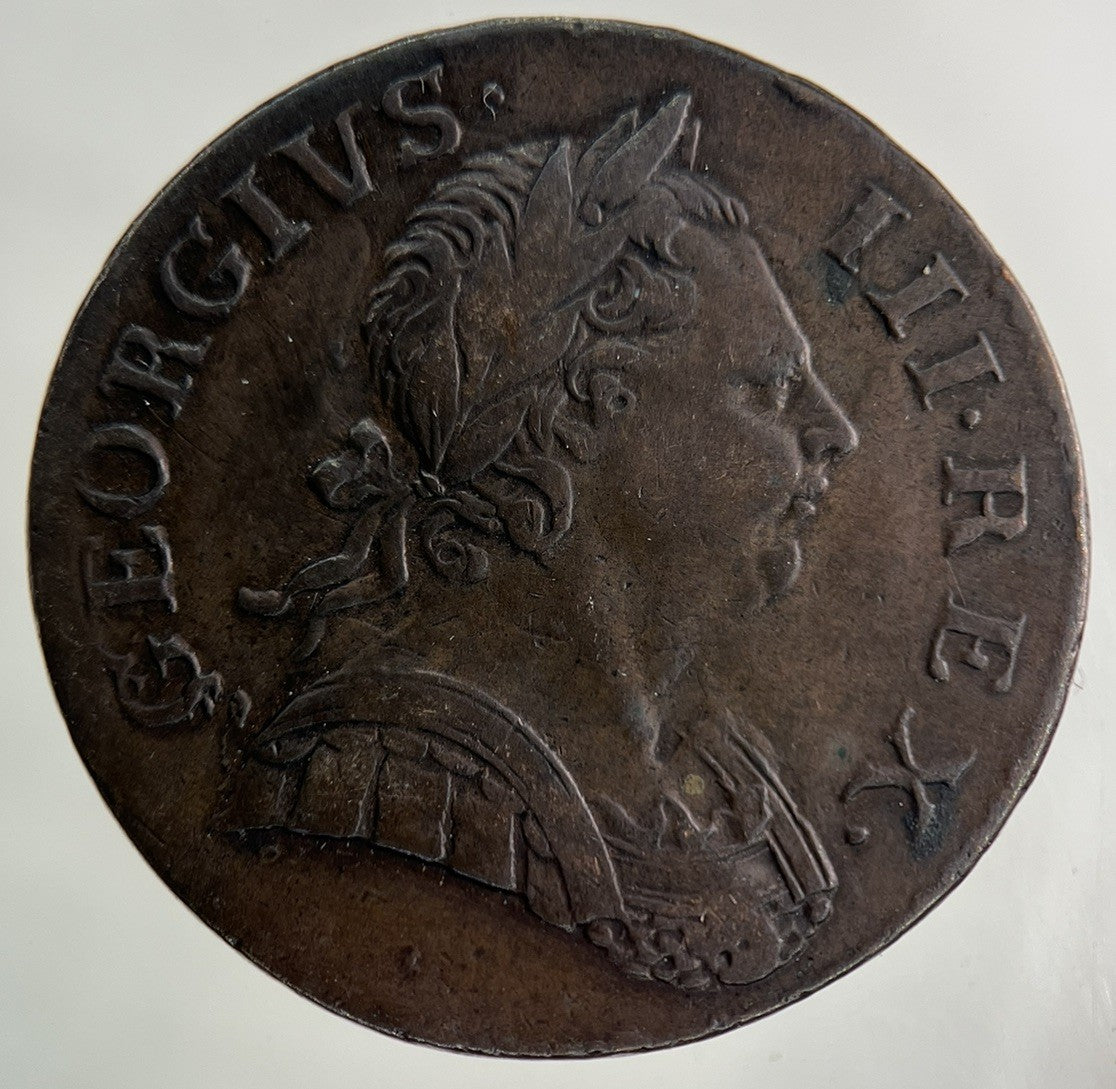 1771 George III 3rd Half - Penny Coin | Very High Grade