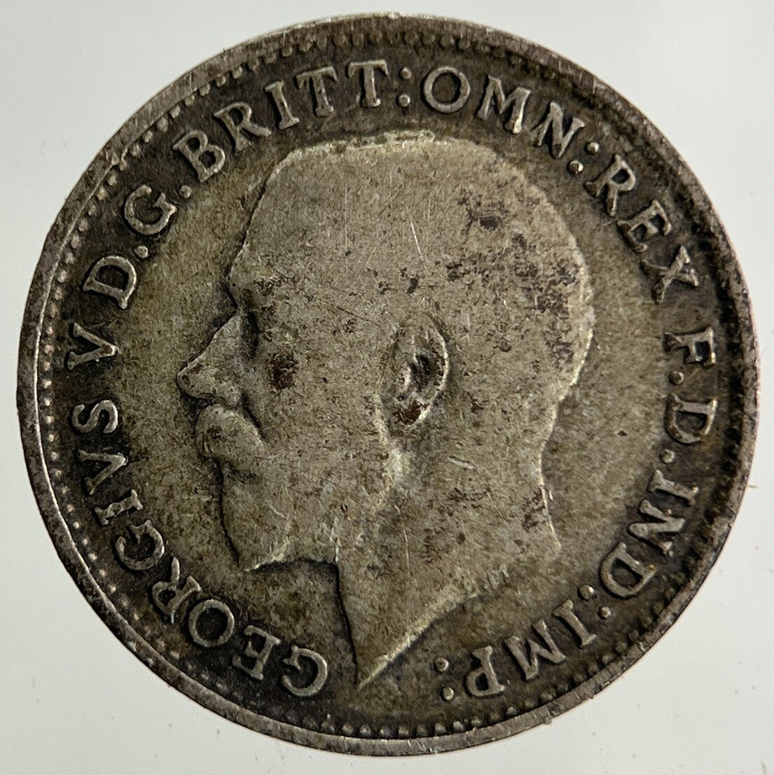 1918 George V Threepence Silver Coin | Fine Collectable Grade
