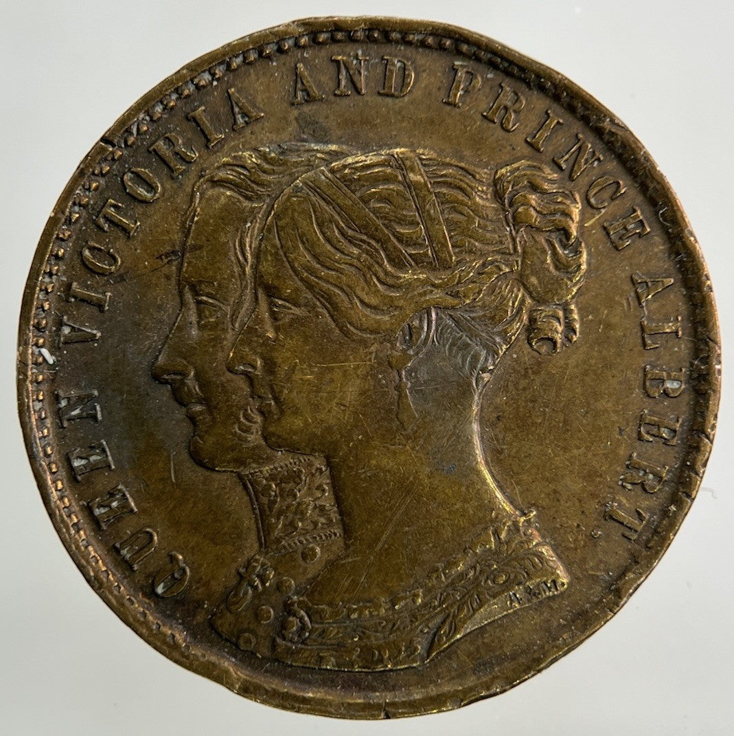 1844 Victoria Royal Exchange London Token Coin | Fine Collectable Grade