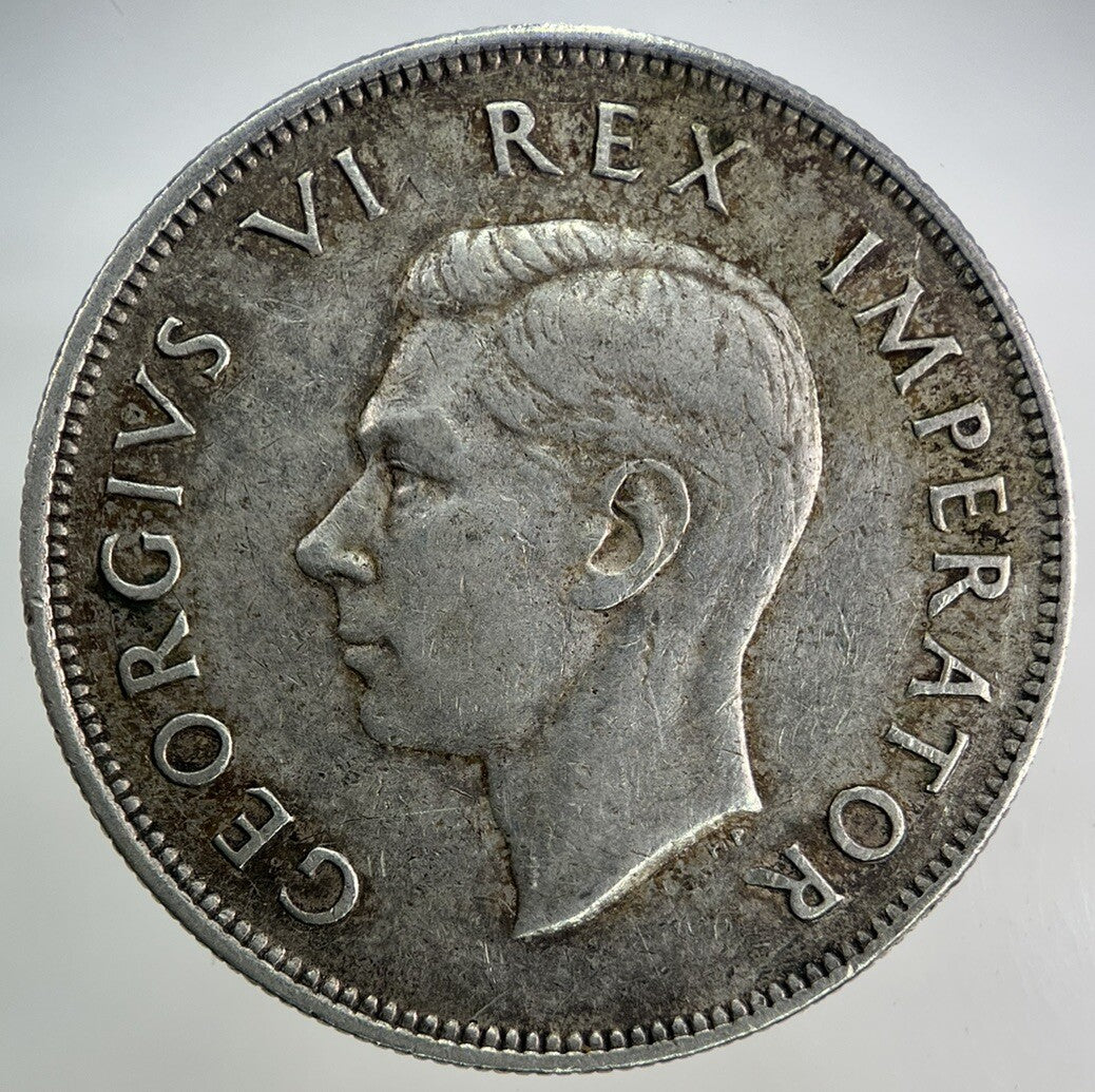 1942 South Africa Half - Crown Silver Coin | Very High Grade