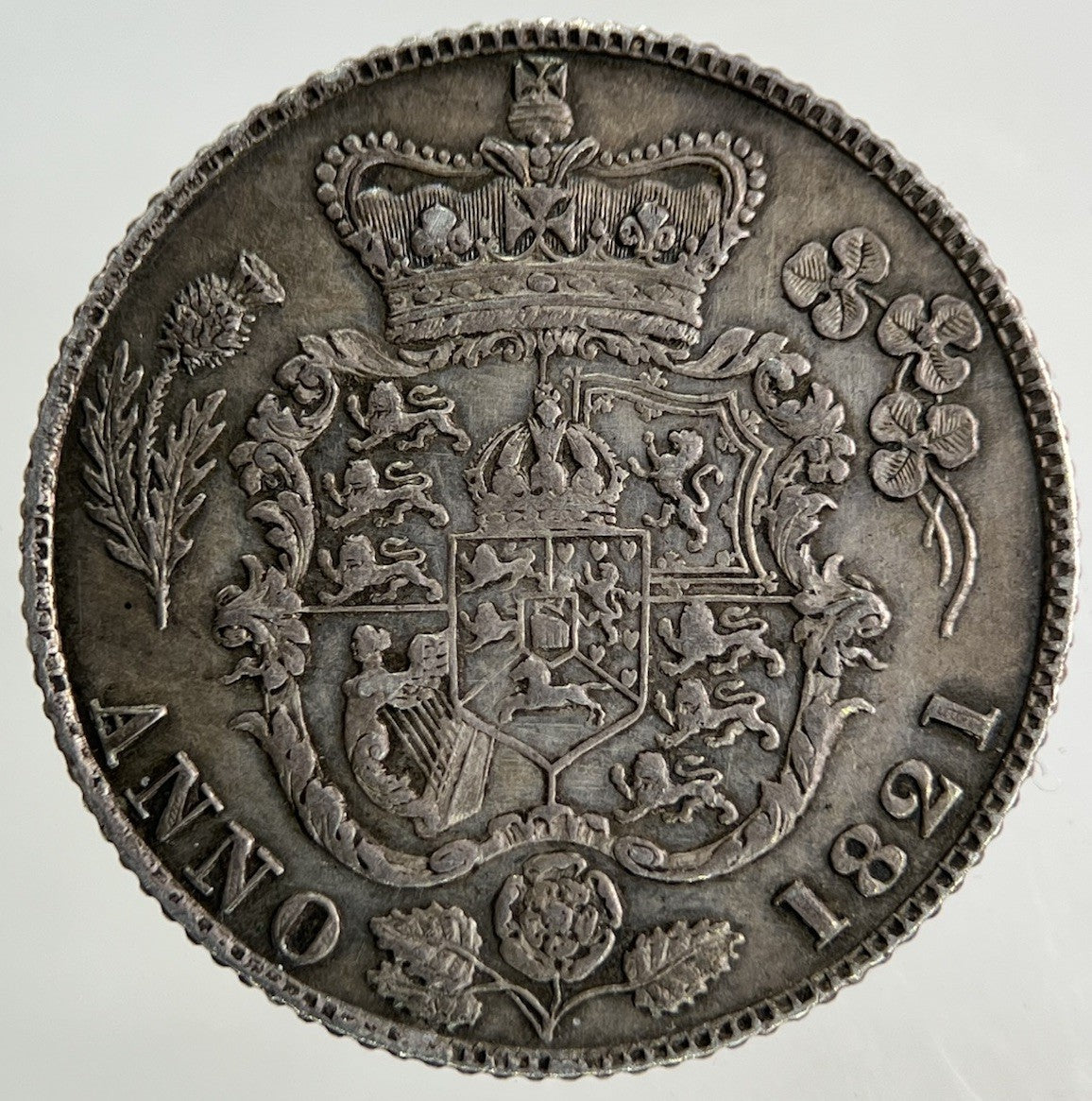 1821 George IV Sixpence Silver Coin | Very High Grade