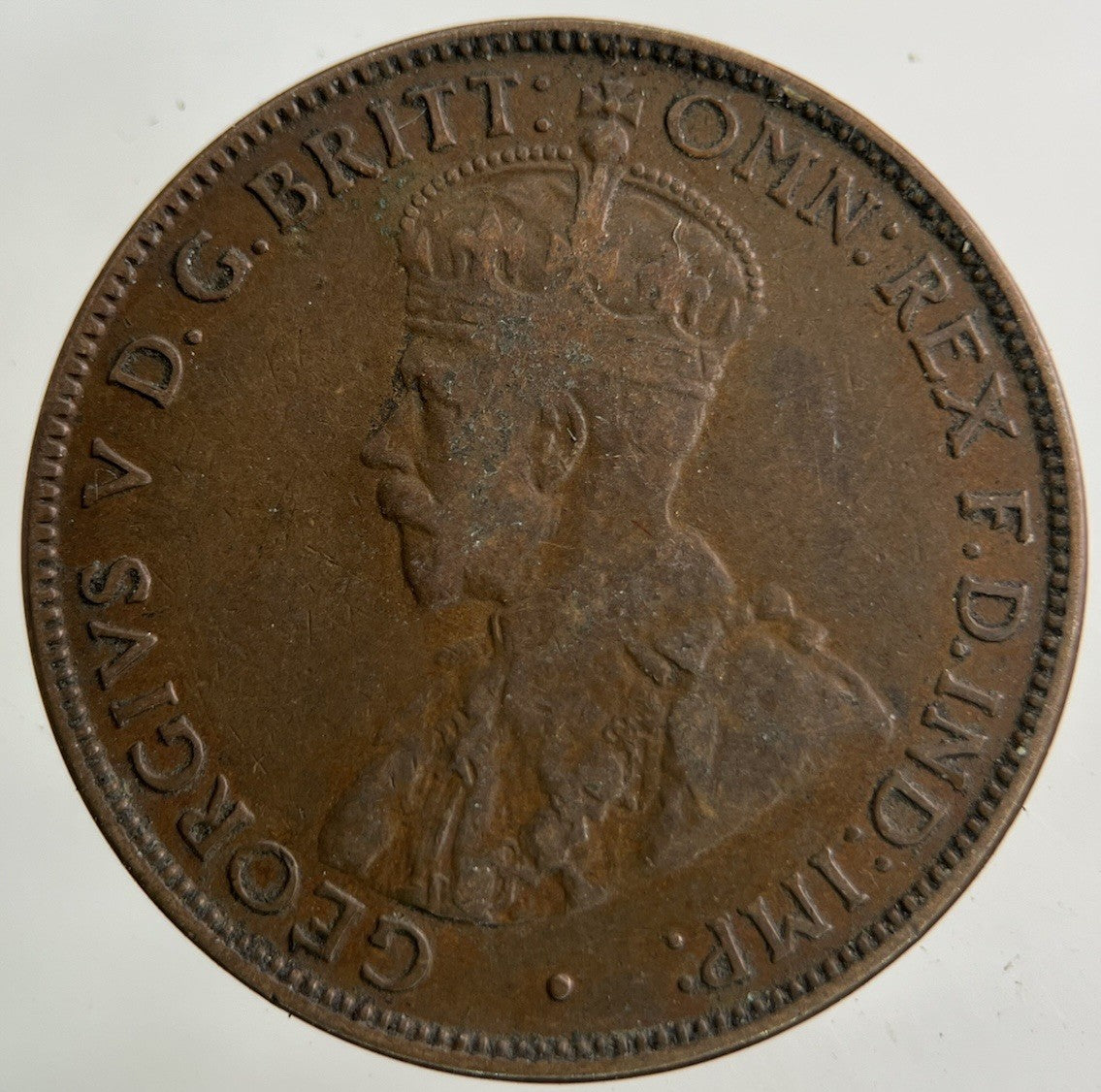 1917 Australia Half - Penny Coin | Fine Collectable Grade