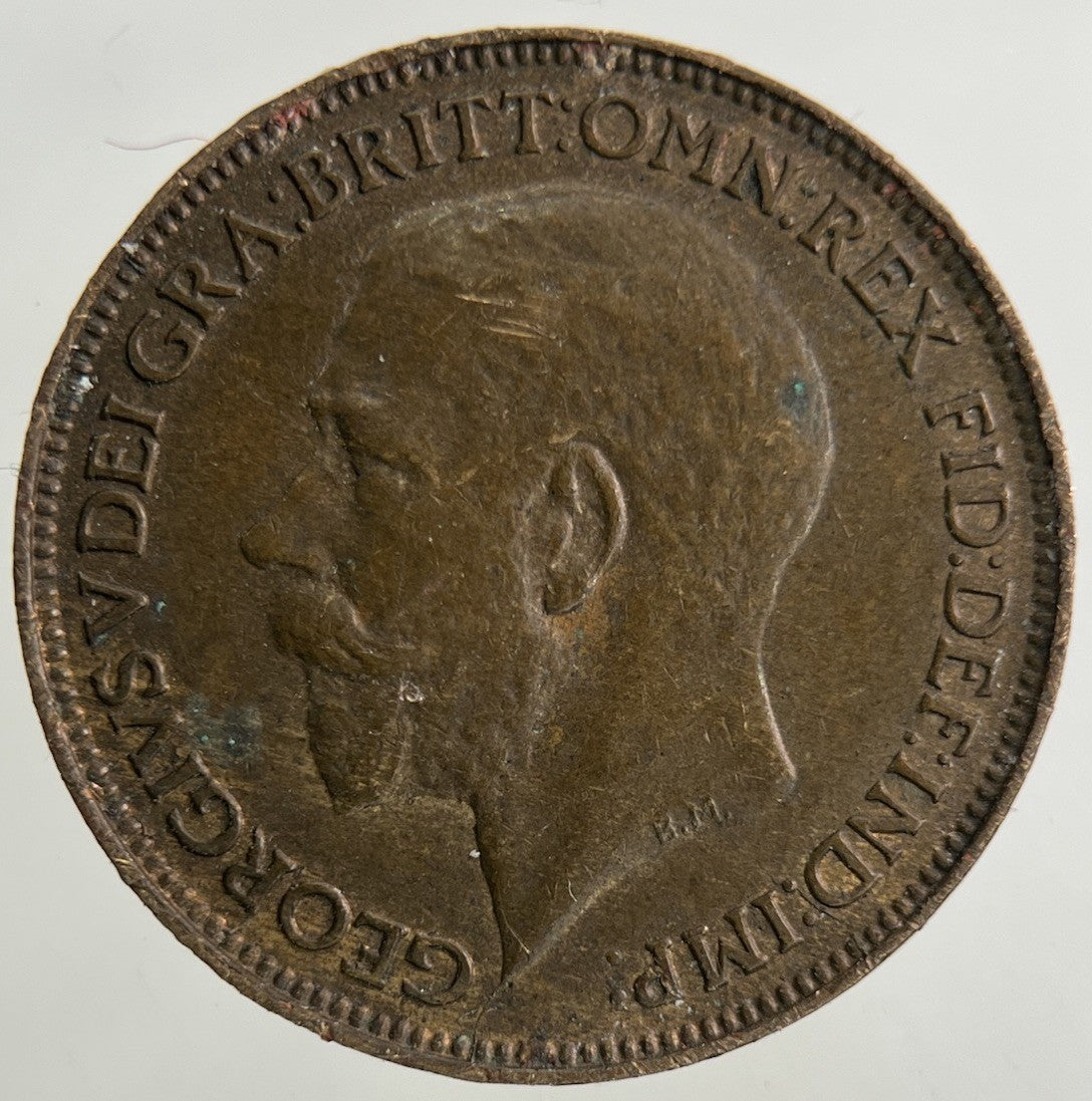 1925 George V Farthing Coin | Fine Collectable Grade