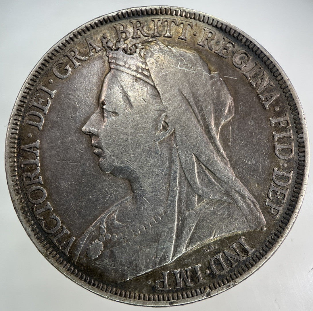 1896 Victoria One Crown Silver Coin | Fine Collectable Grade