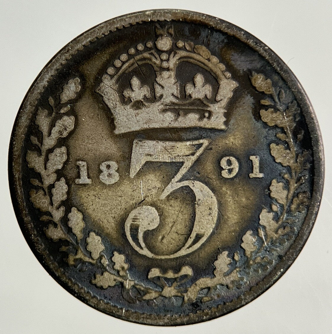 1891 Victoria Threepence Silver Coin | Collectable Grade