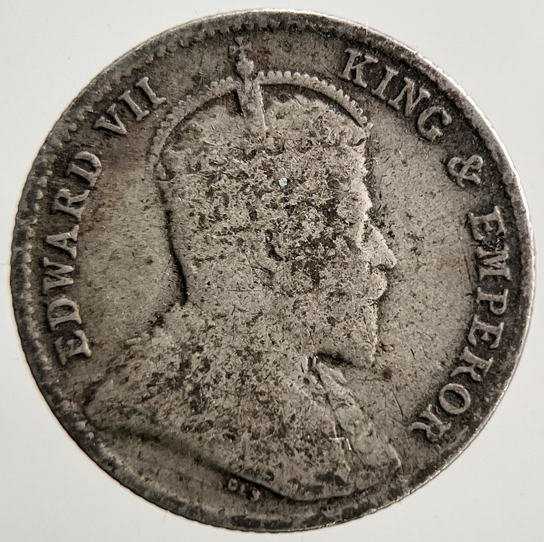 1908 Ceylon 10 Cents Silver Coin | Collectable Grade | a3679