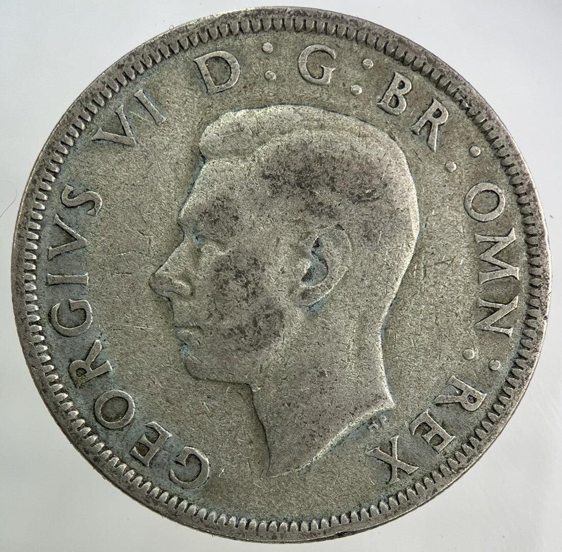 1942 George VI Half - Crown Silver Coin | Fine Collectable Grade
