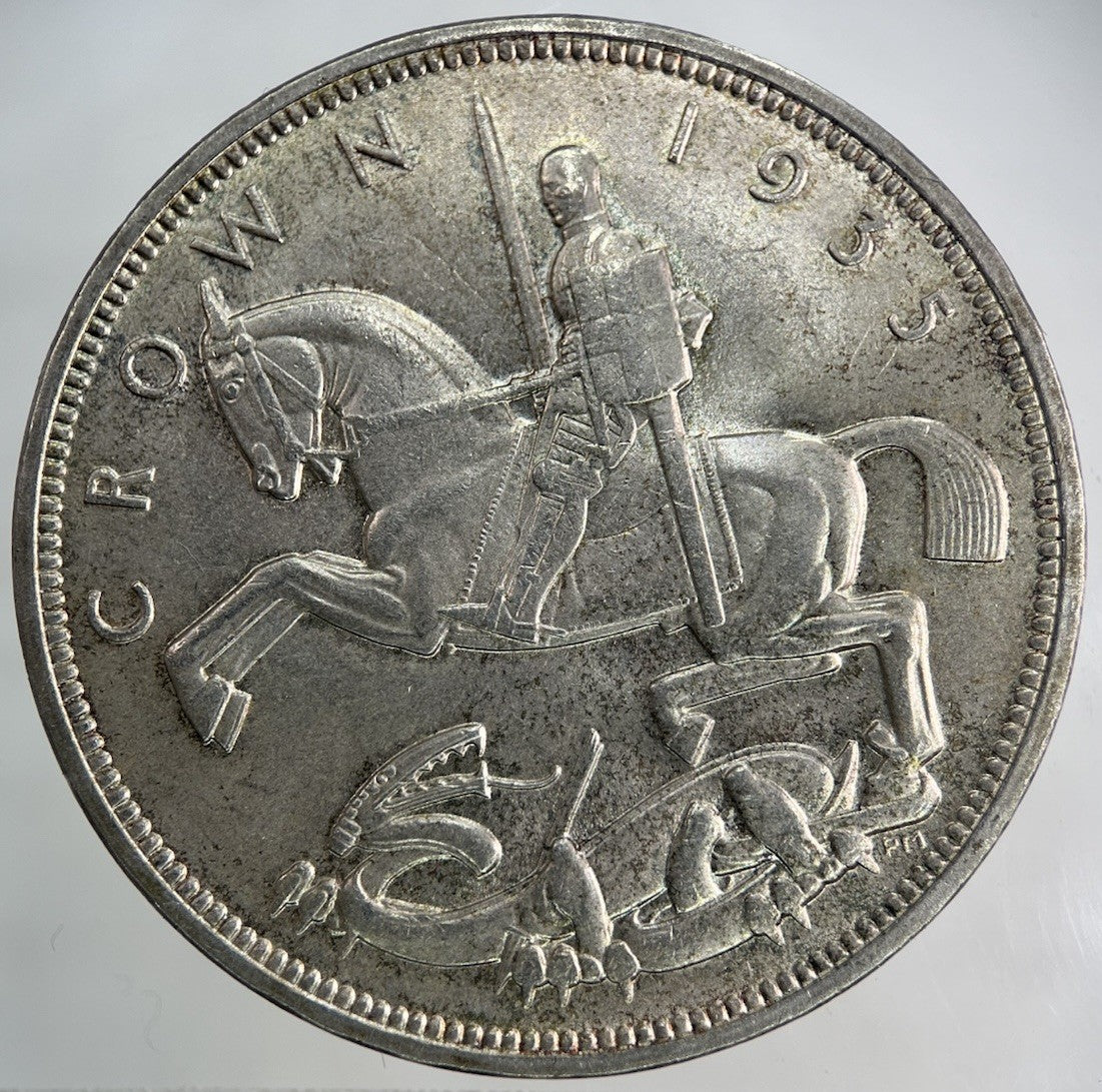 1935 George V One Crown Silver Coin | Very High Grade