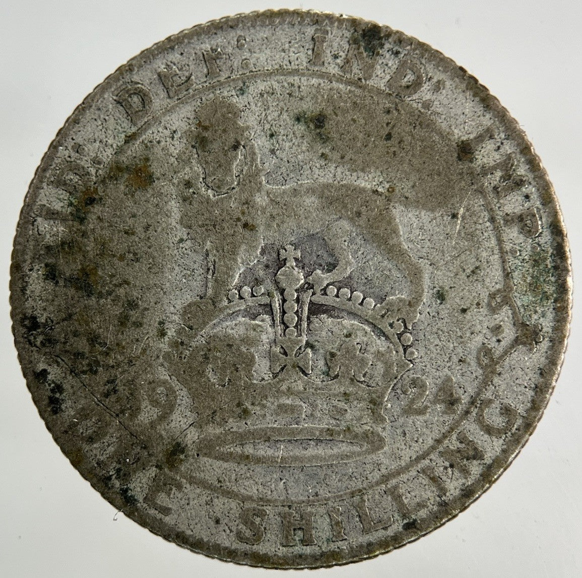 1924 George V Shilling Silver Coin | Fair Grade