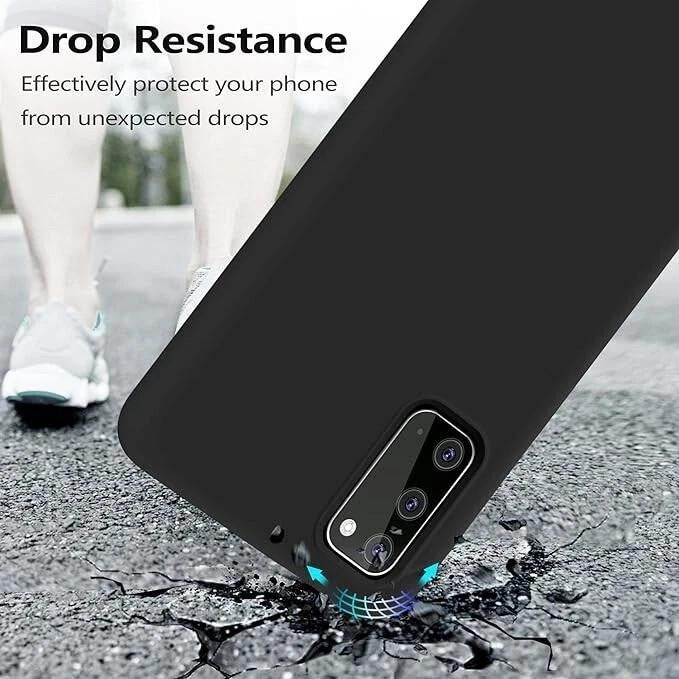 Samsung Galaxy S20 Black Bumper Silicone Shockproof Protective Case