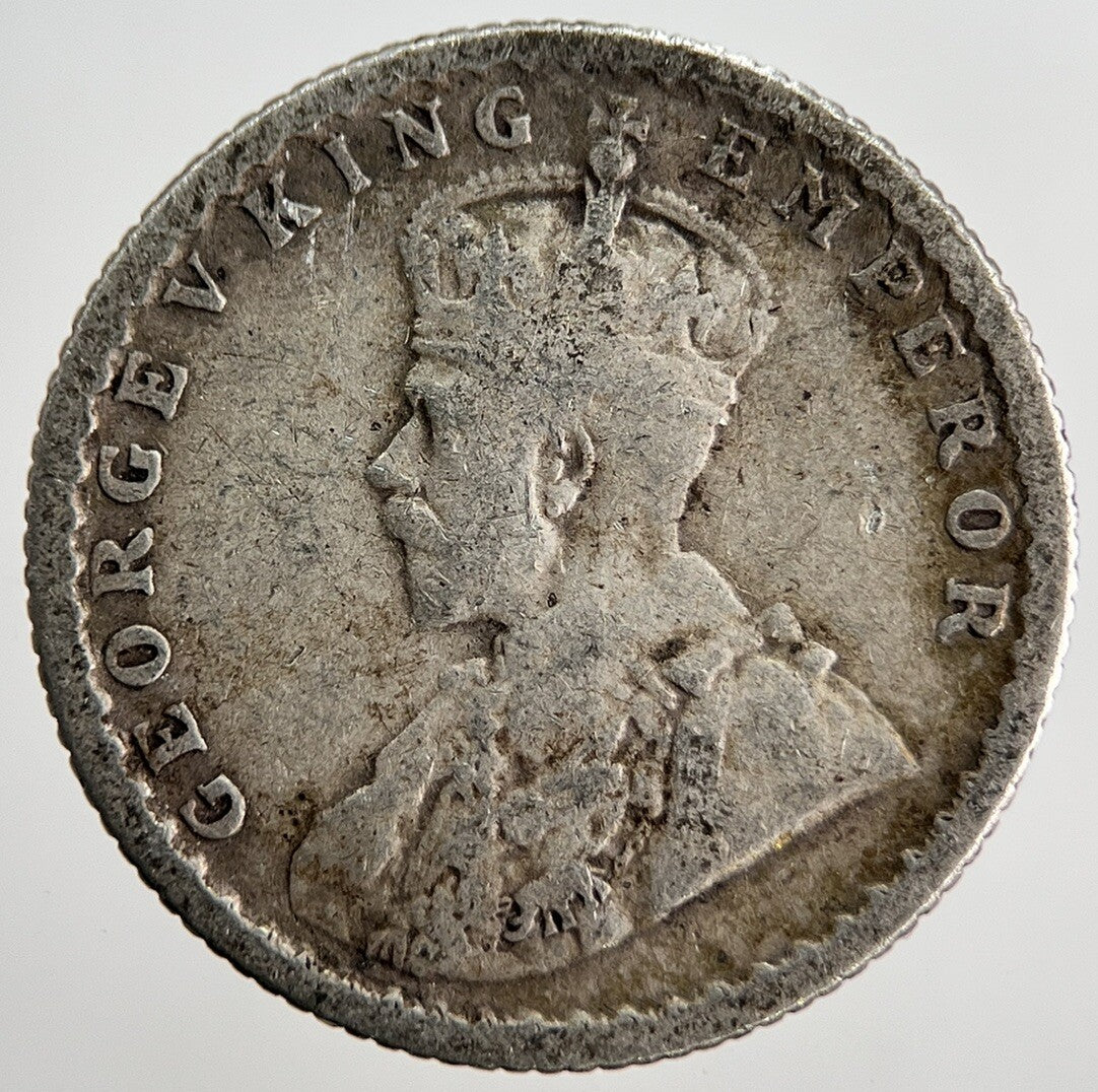 1918 1/4 Rupee India Silver Coin | Collectable Grade | a2523