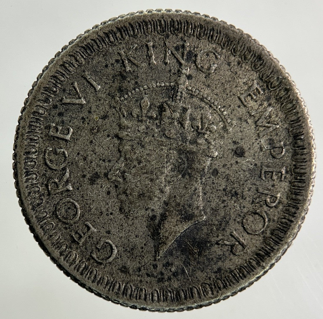 1942 India Quarter 1/4 Quarter Rupee Silver Coin | Collectable Grade