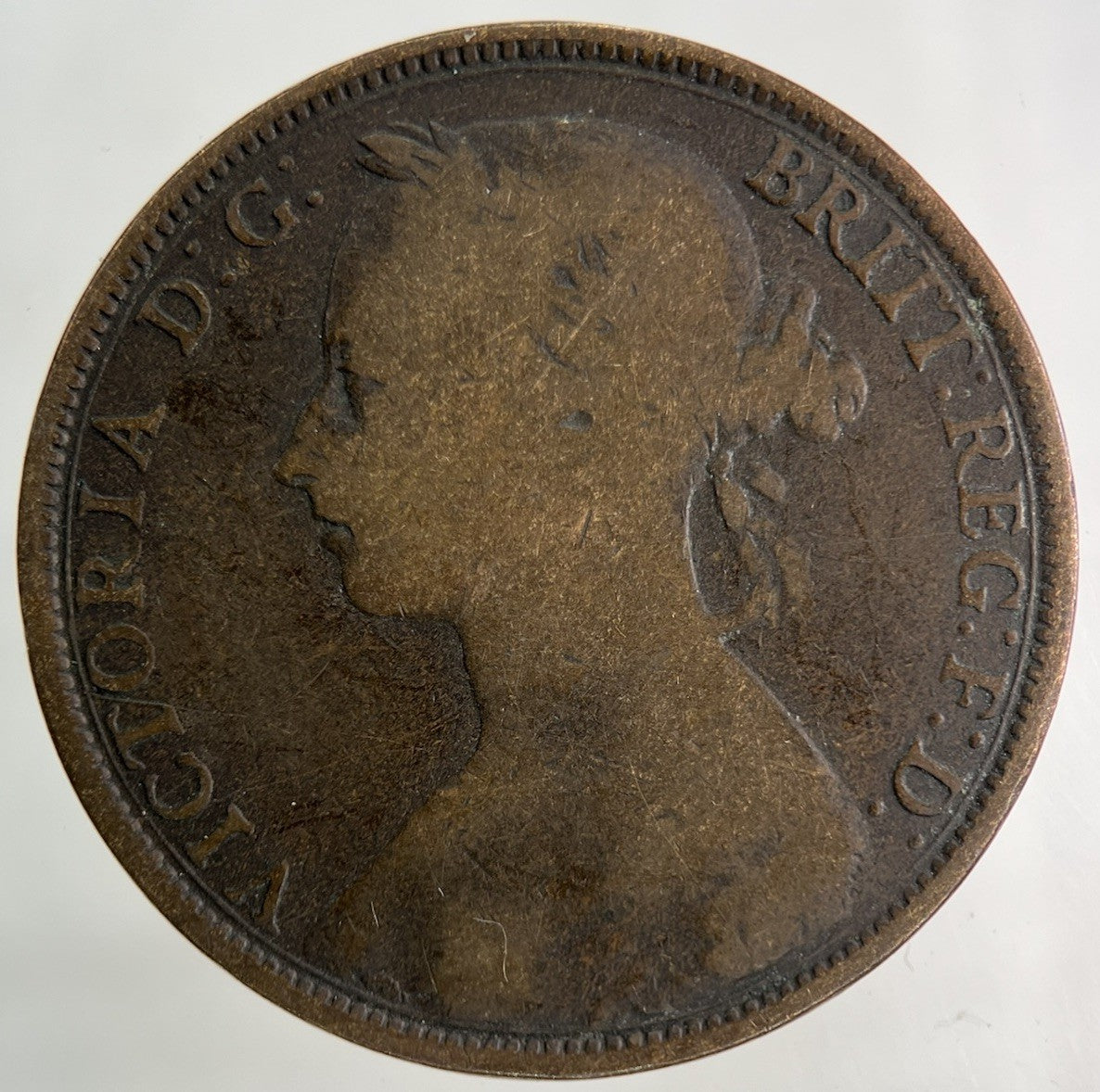 1893 Victoria One Penny Coin | Collectable Grade