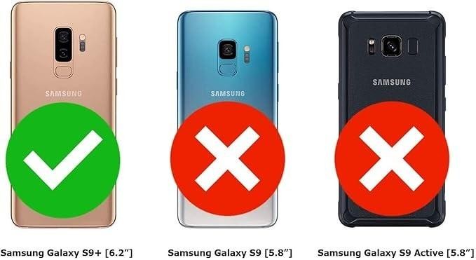 Samsung Galaxy S9 PLUS + Case 360 Full Body Protection Front Back Clear Cover