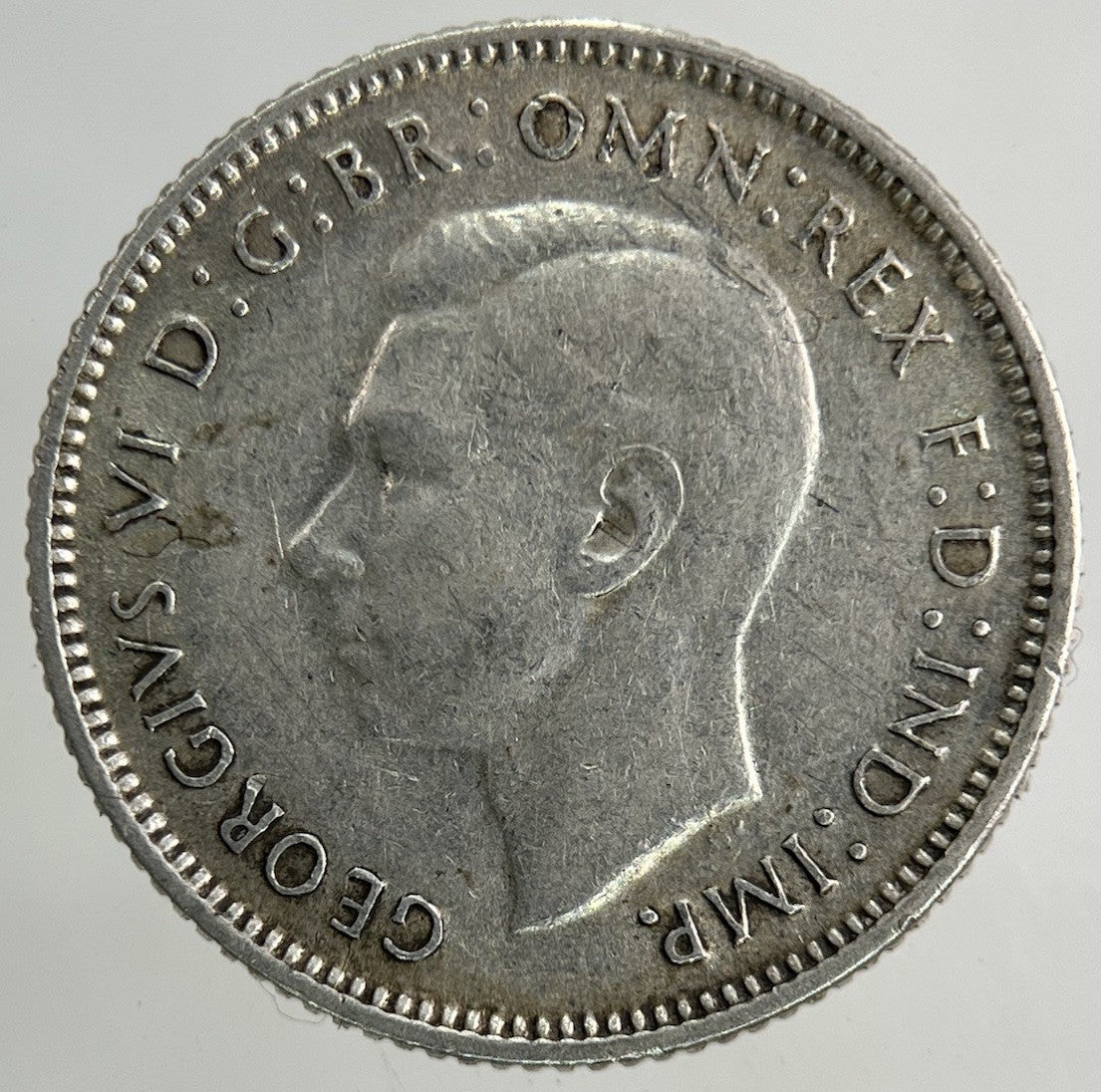 1945 Australia Sixpence Silver Coin | Fine Collectable Grade