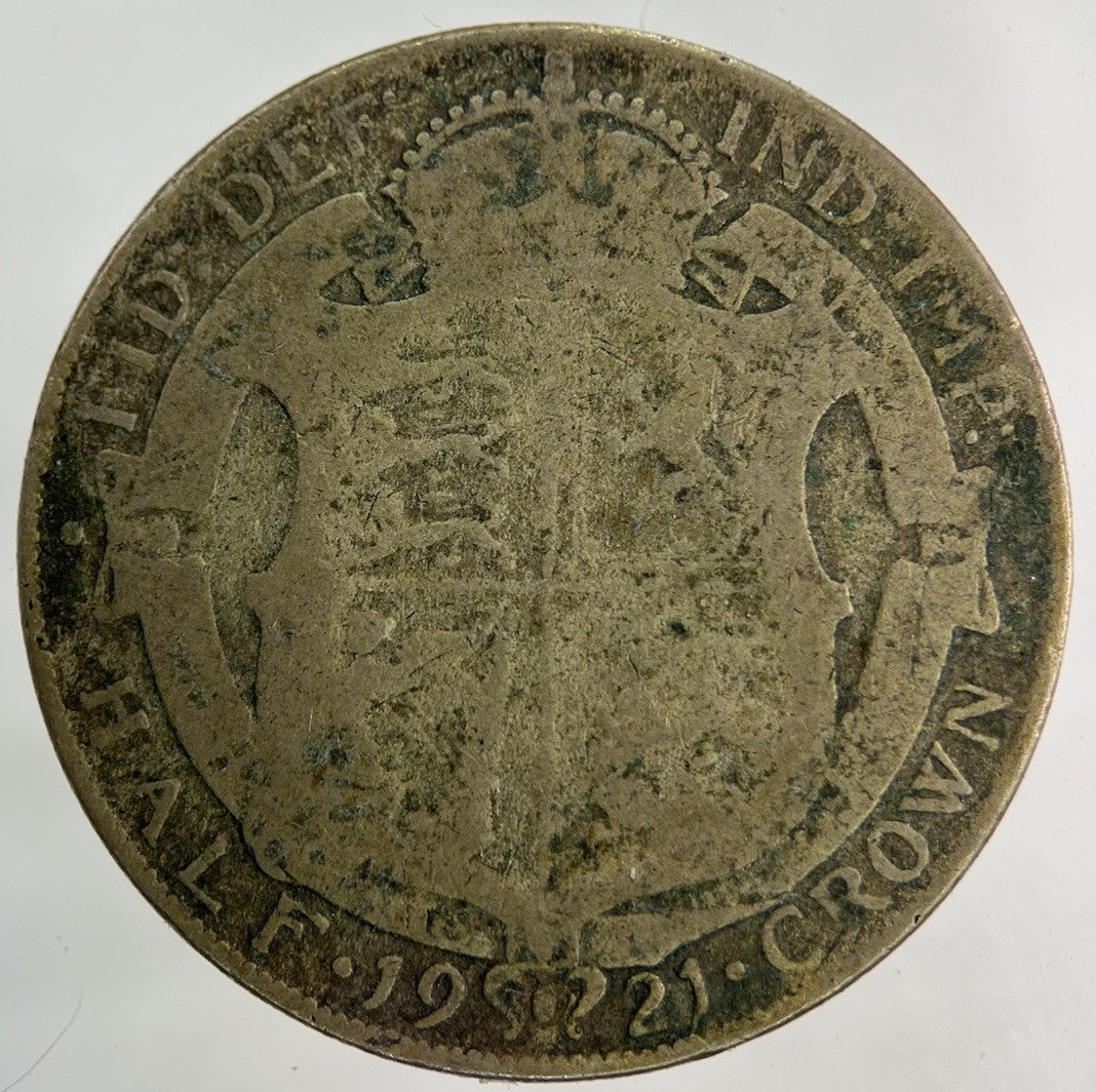 1921 George V Half - Crown Silver Coin | Fair Grade