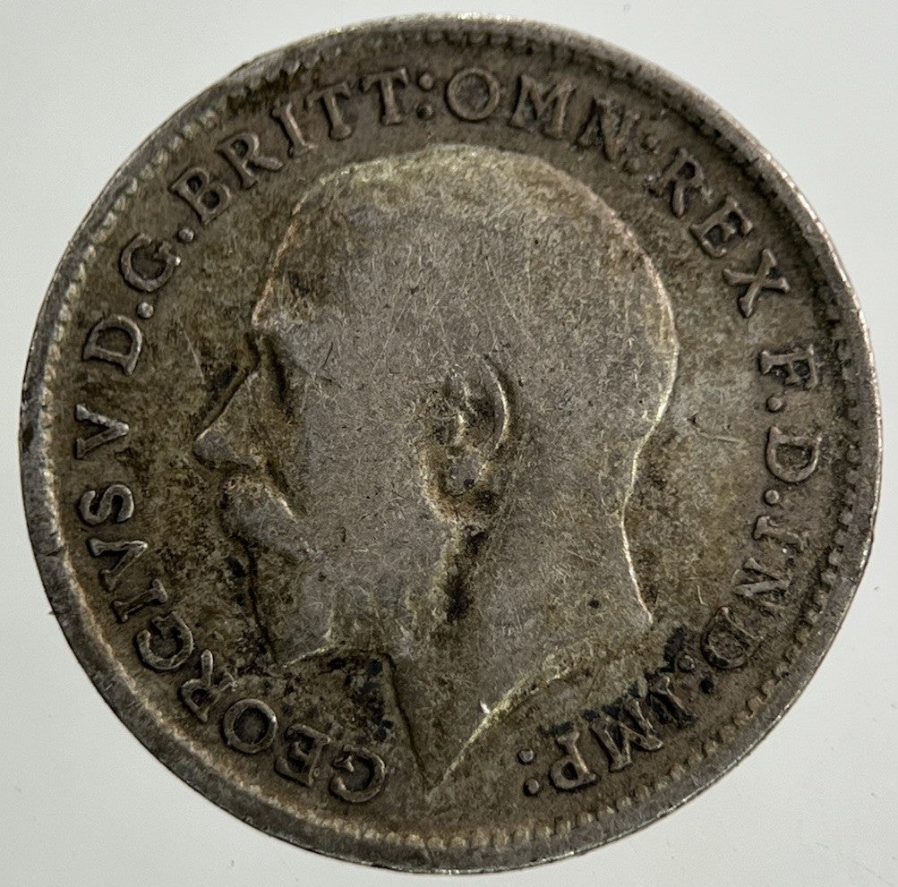 1913 George V Threepence Silver Coin | Fine Collectable Grade