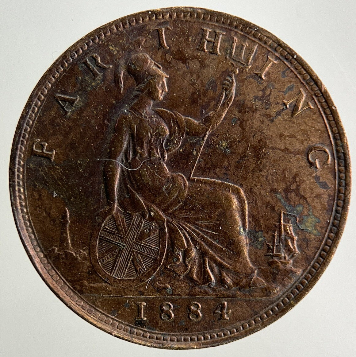 1884 Victoria Farthing Coin | Very High Grade