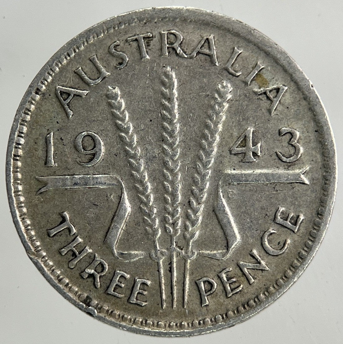 1943 Australia Threepence Silver Coin | Fine Collectable Grade