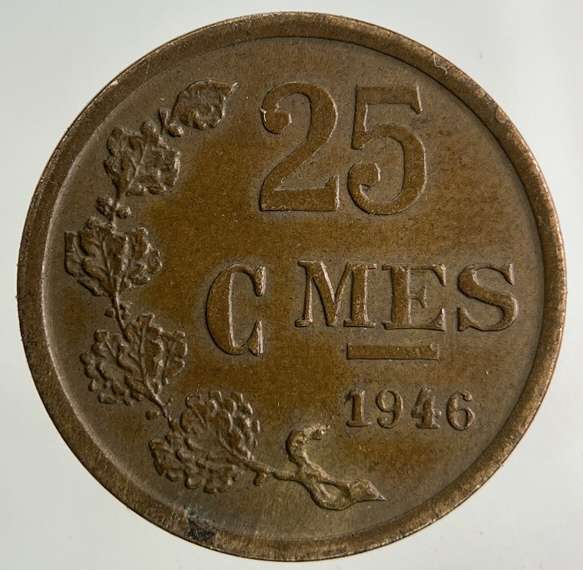 1946 Luxembourg 25 Centimes Coin | Fine Collectable Grade