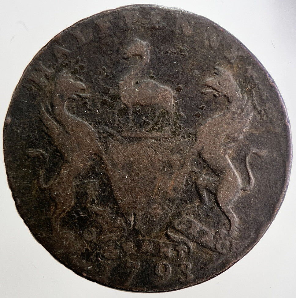 1793 Lancaster East India House Half - Penny Token | Collectable Grade