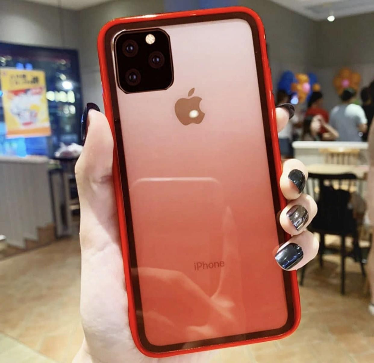 iPhone SE 2020 Red Gradient Bumper Shockproof Protective Case