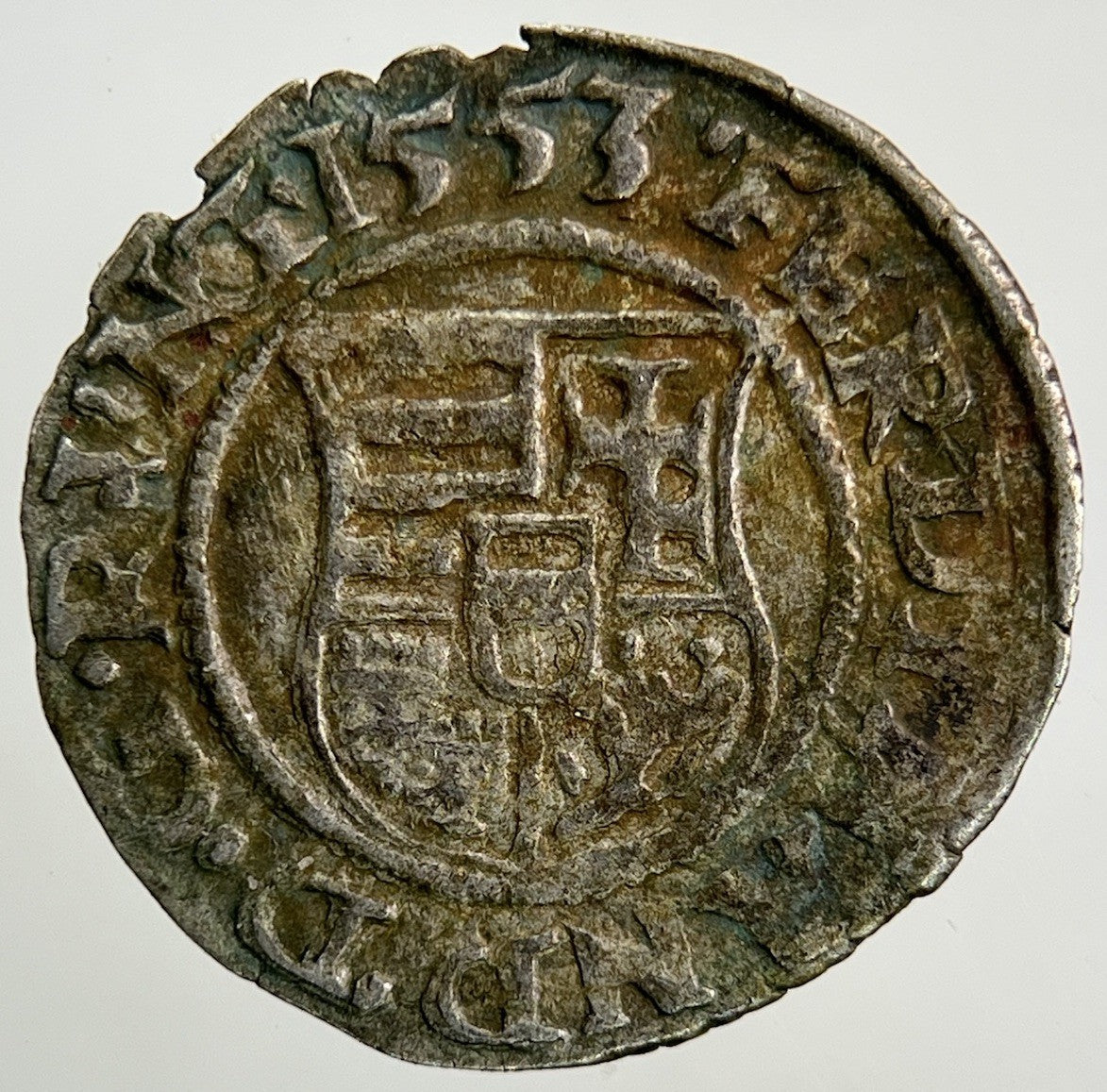 1553 Hungary Denar Silver Coin | Fine Collectable Grade