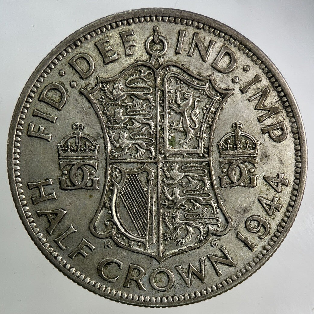 1944 George VI Half - Crown Silver Coin | Fine Collectable Grade