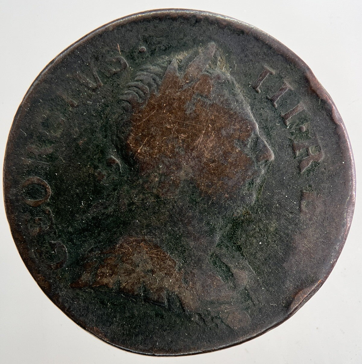 1772 George III 3rd Half - Penny Coin | Collectable Grade | a9433