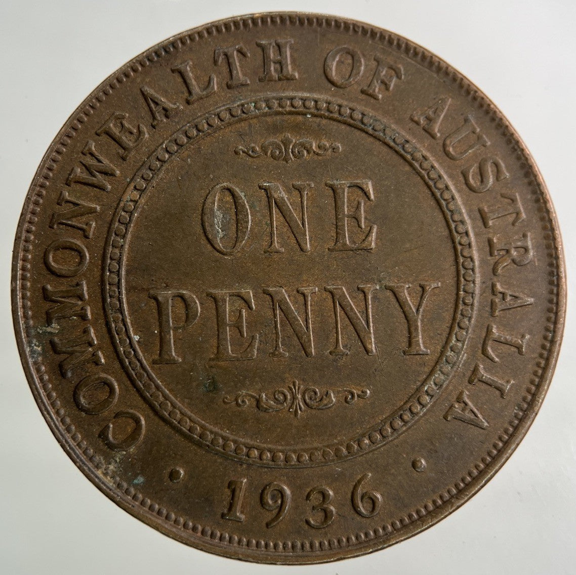 1936 Australia One Penny Coin | Very High Grade