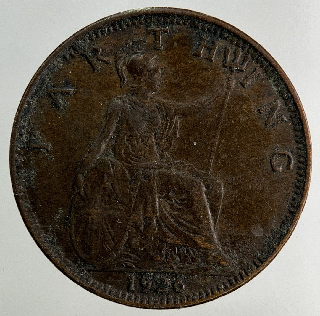 1926 George V Farthing Coin | Fine Collectable Grade