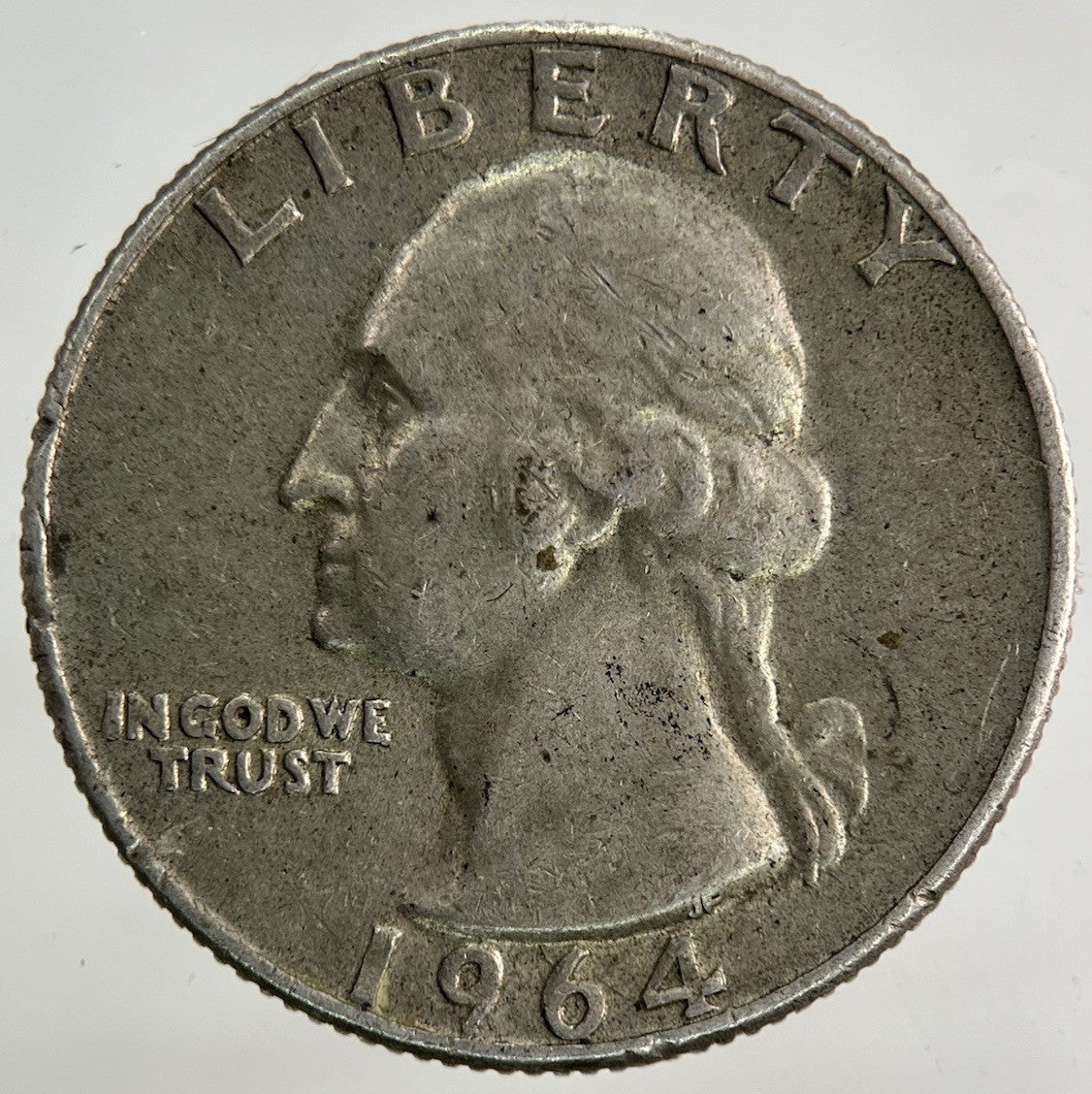 1964 - D US USA Quarter Dollar Silver Coin | Fine Collectable Grade