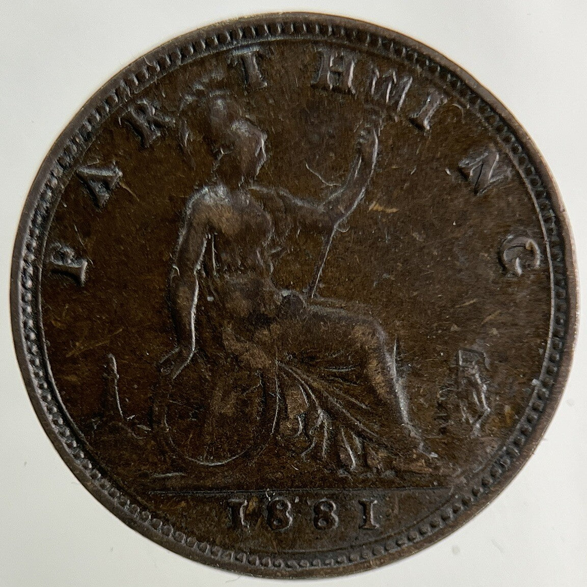 1881 Victoria Farthing Coin | Fine Collectable Grade