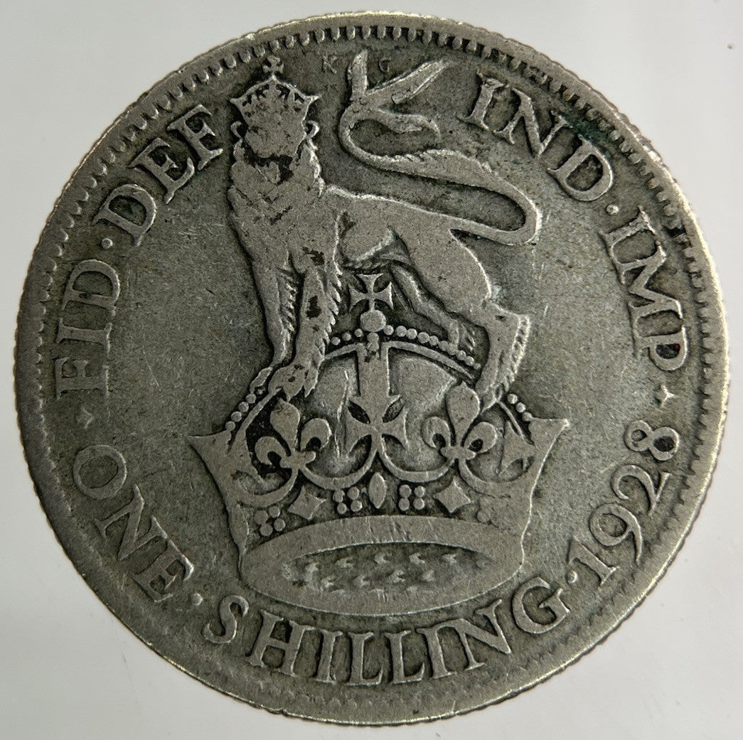 1928 George V Shilling Silver Coin | Collectable Grade