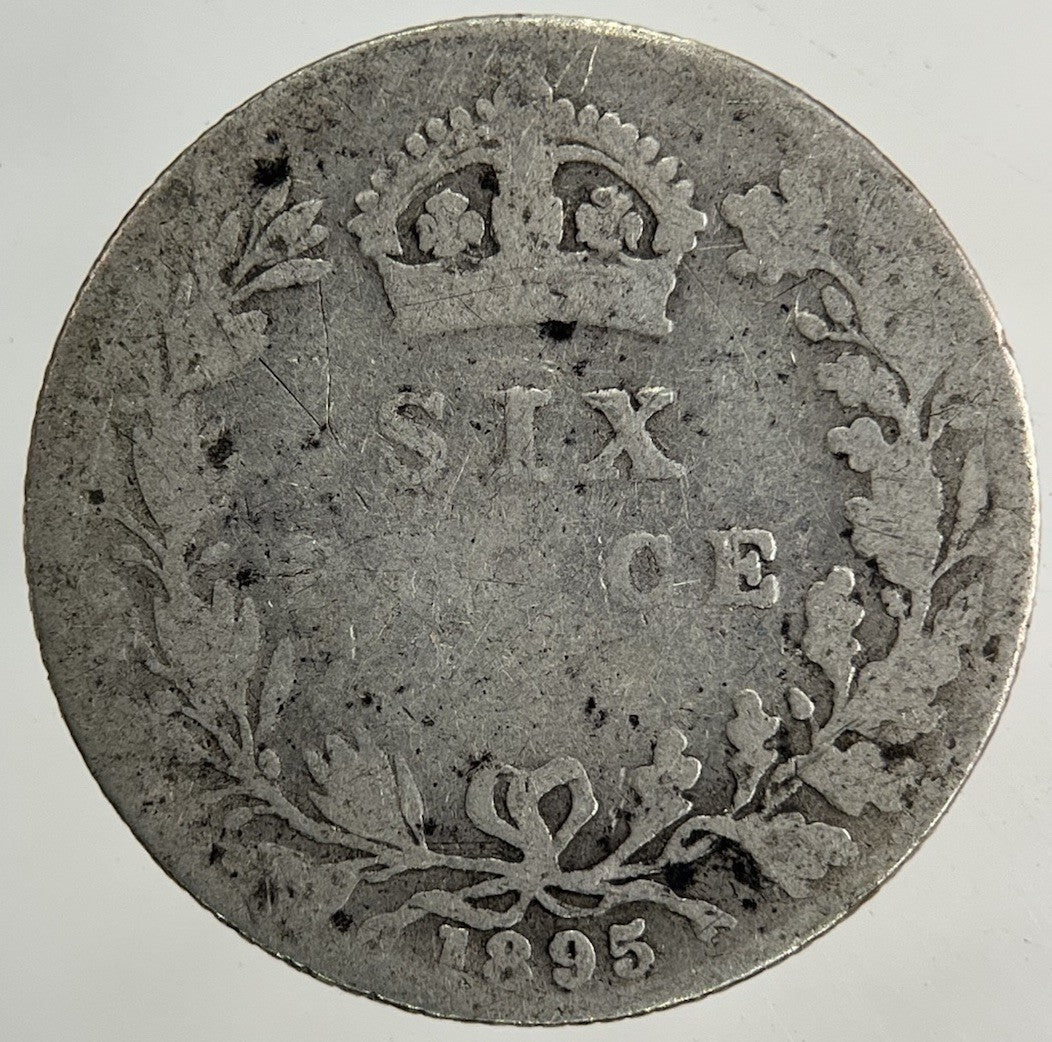1895 Victoria Sixpence Silver Coin | Collectable Grade