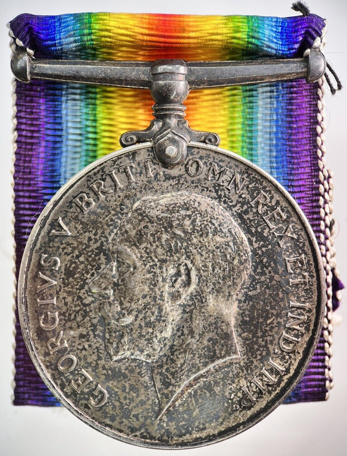 1914 - 18 WWI George V Silver Coin Medal ‘H A Dance’ Engraving | Very High Grade