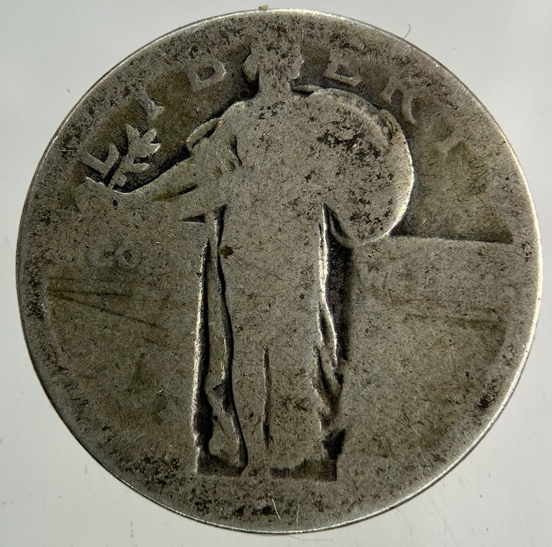 US USA Quarter Dollar Standing Liberty Silver Coin | Collectable Grade