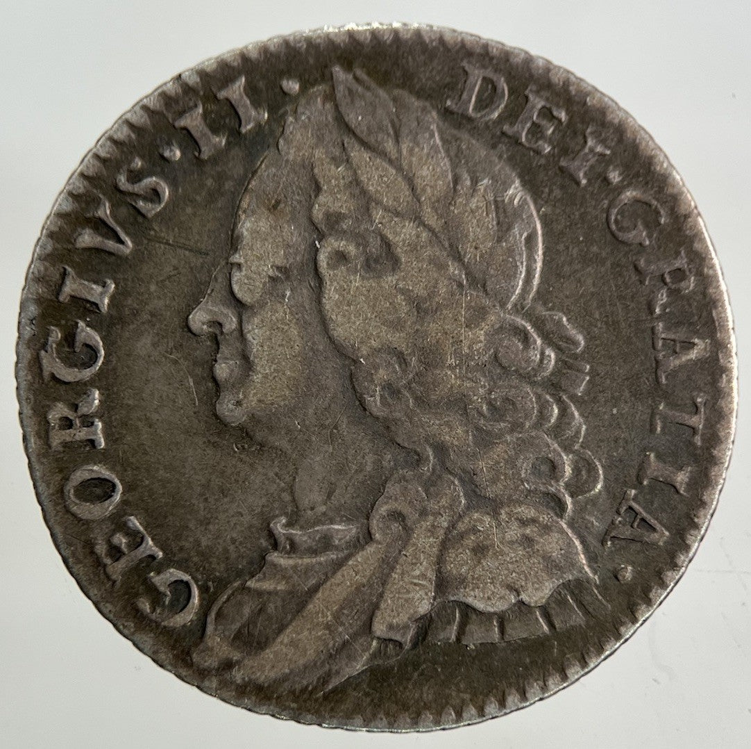 1758 George II 2nd Sixpence Silver Coin | Fine Collectable Grade