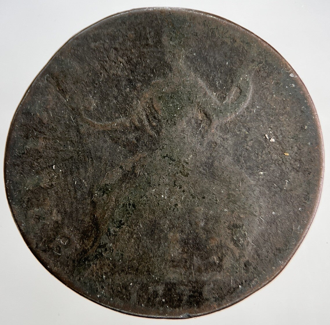 1775 George III Half - Penny | British Coin | Worn Grade | a1809