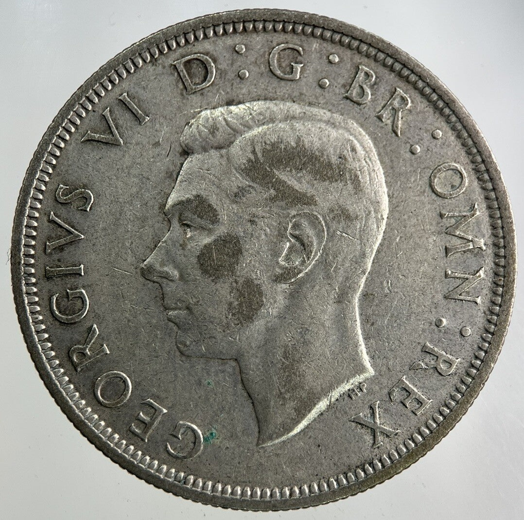 1939 George VI Half - Crown Silver Coin | Fine Collectable Grade
