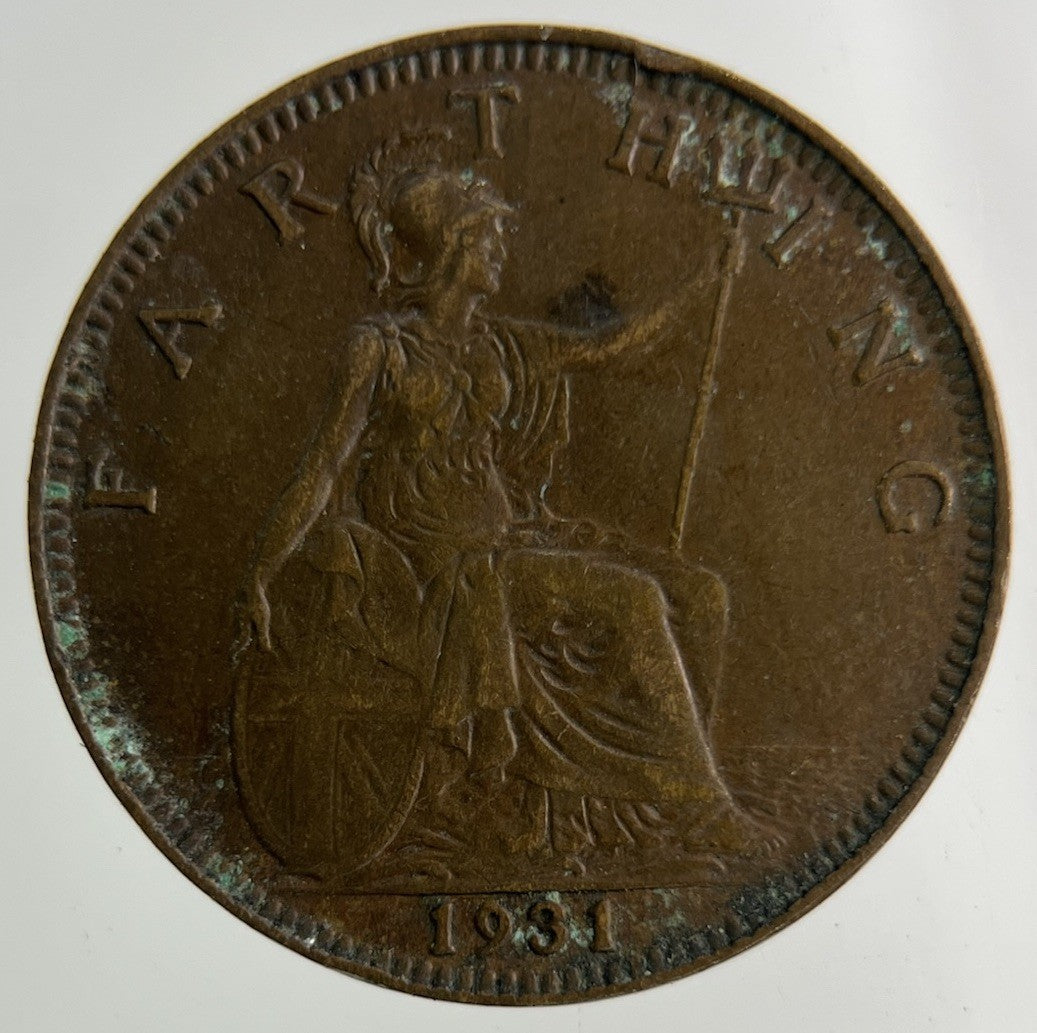 1931 George V Farthing Coin | Fine Collectable Grade