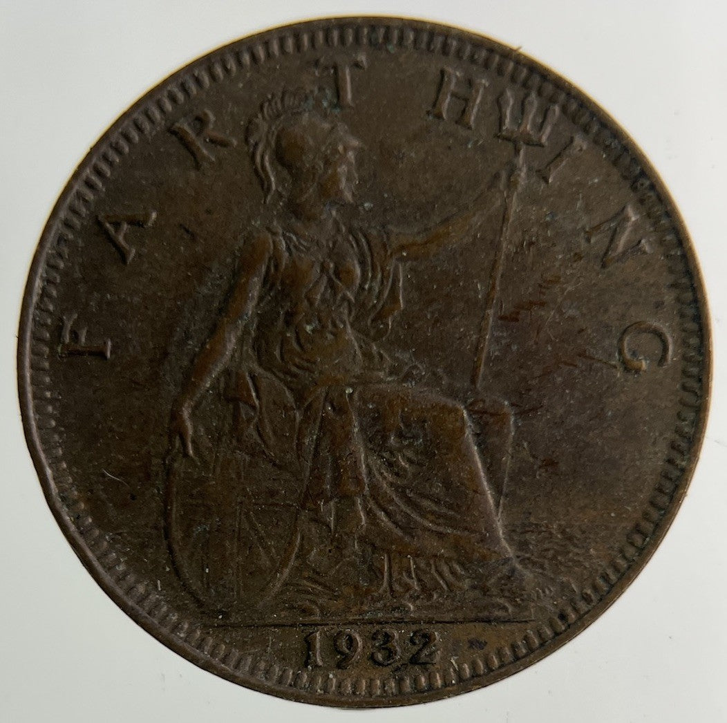1932 George V Farthing Coin | Fine Collectable Grade