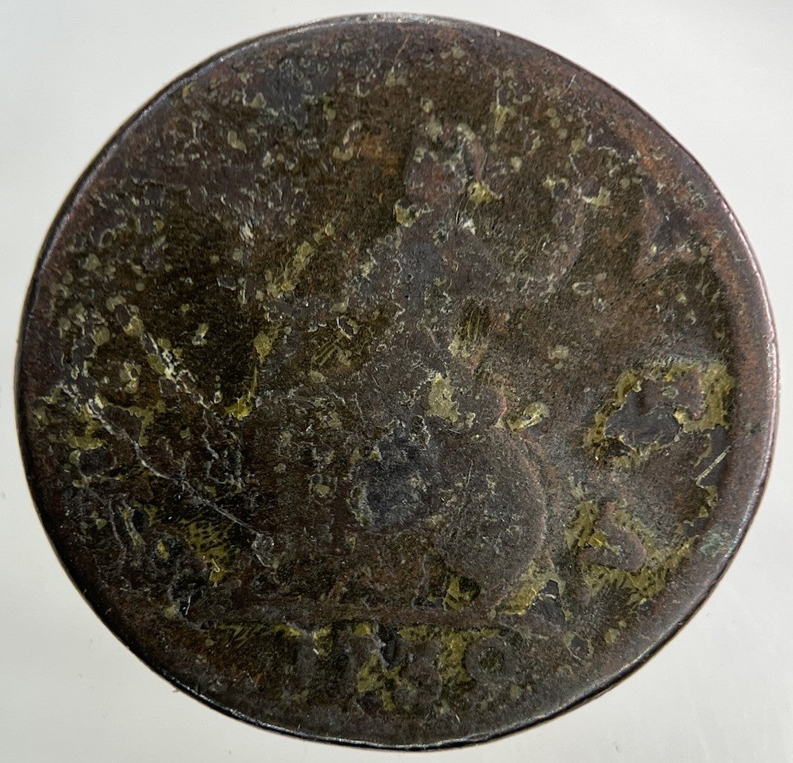 1739 George II 2nd Farthing Coin | Collectable Grade