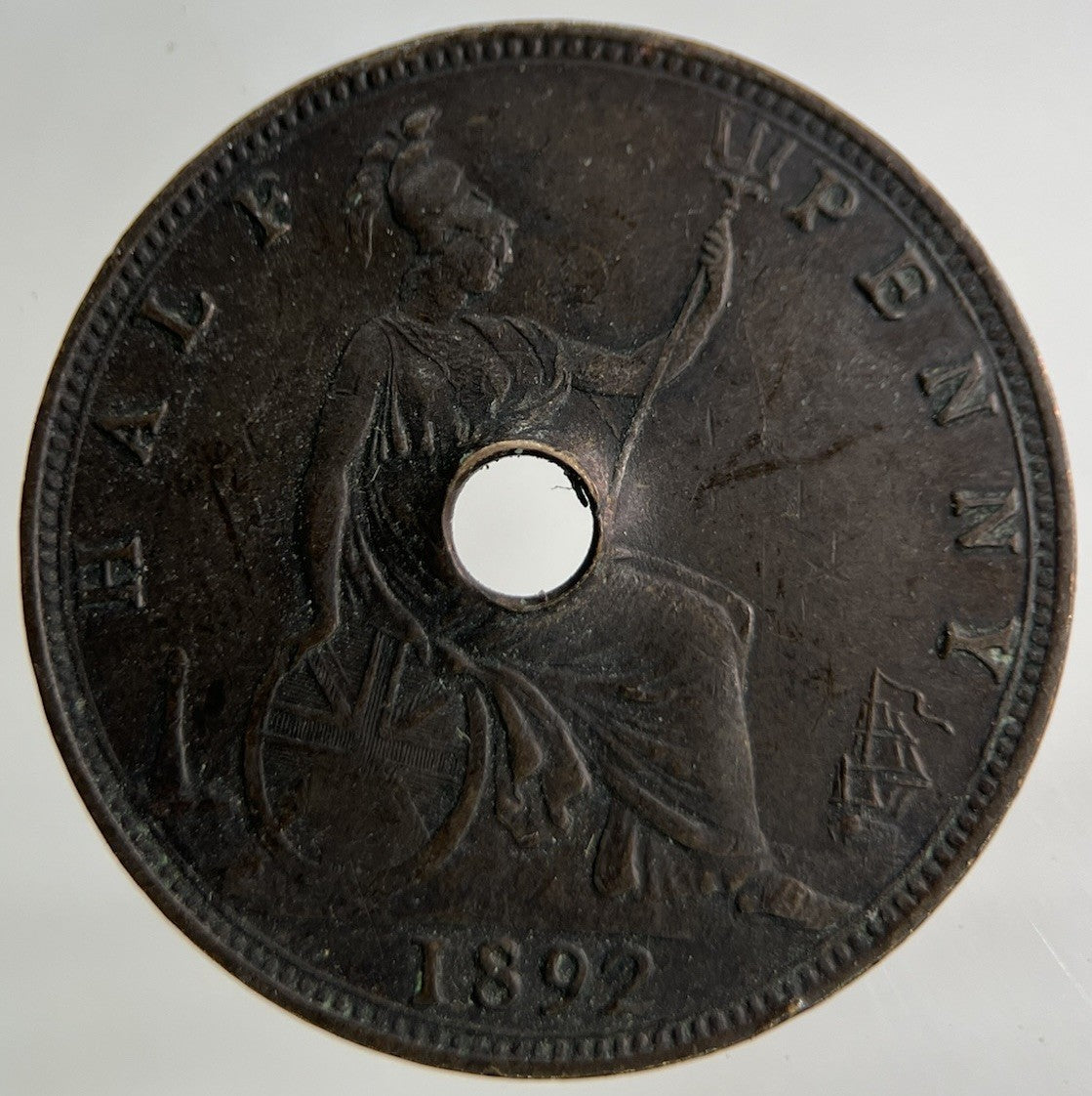 1892 Victoria Half - Penny Coin | Collectable Grade
