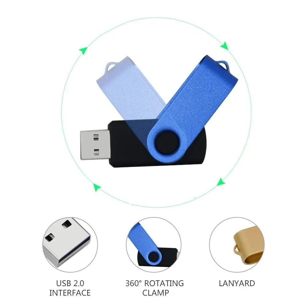 1 x Gold & Black Swivel 16GB Rotatable PC USB Flash Drive Memory Stick
