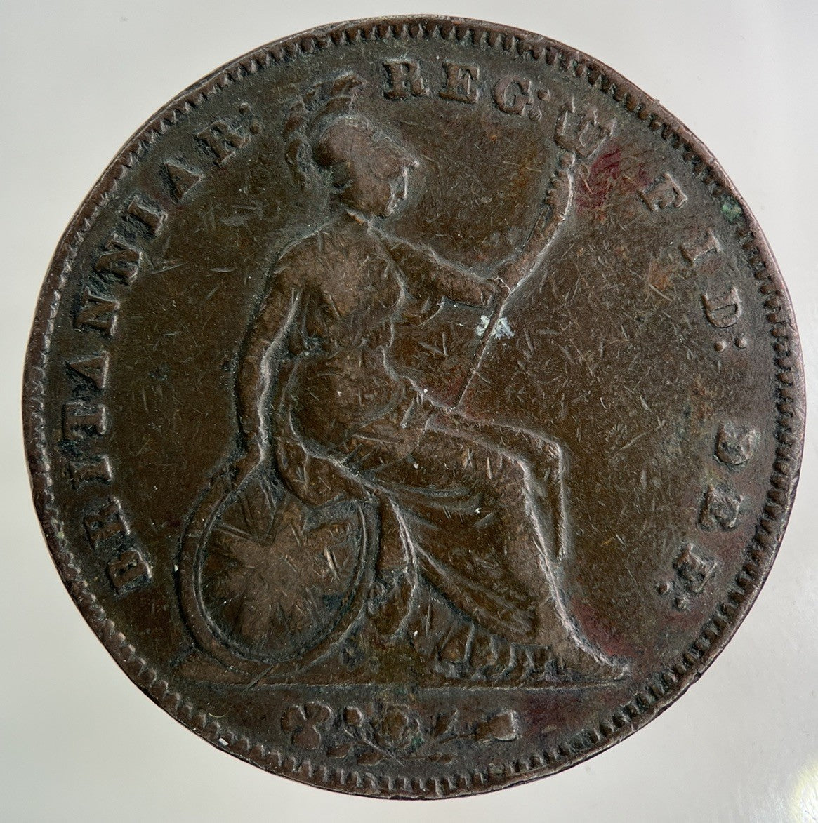1854 Victoria One Penny Coin | Fine Collectable Grade