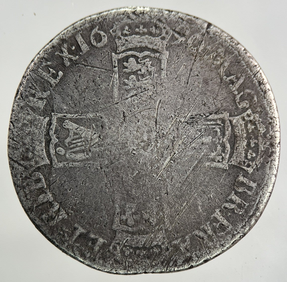 1696 - E Exeter Mint William III 3rd Shilling Silver Coin | Collectable Grade